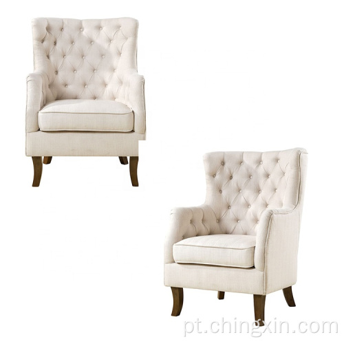 Cadeiras de lazer Atacado Alto traseiro Tufted Arm Chair